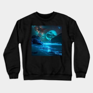 A Beachside Blue Moon Crewneck Sweatshirt